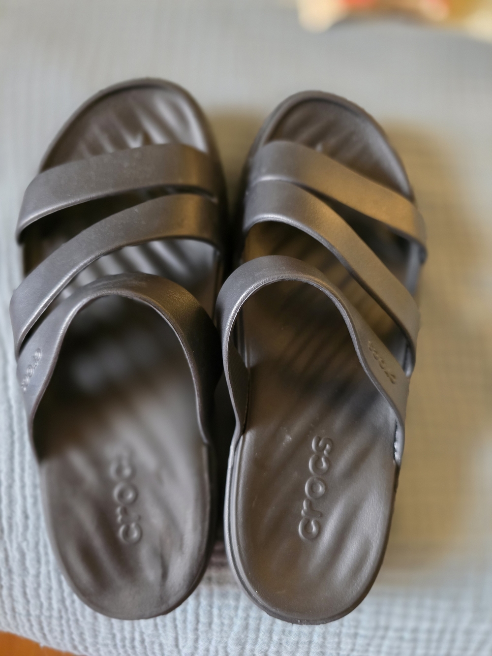 Crocs Black  Getaway Strappy Sandals